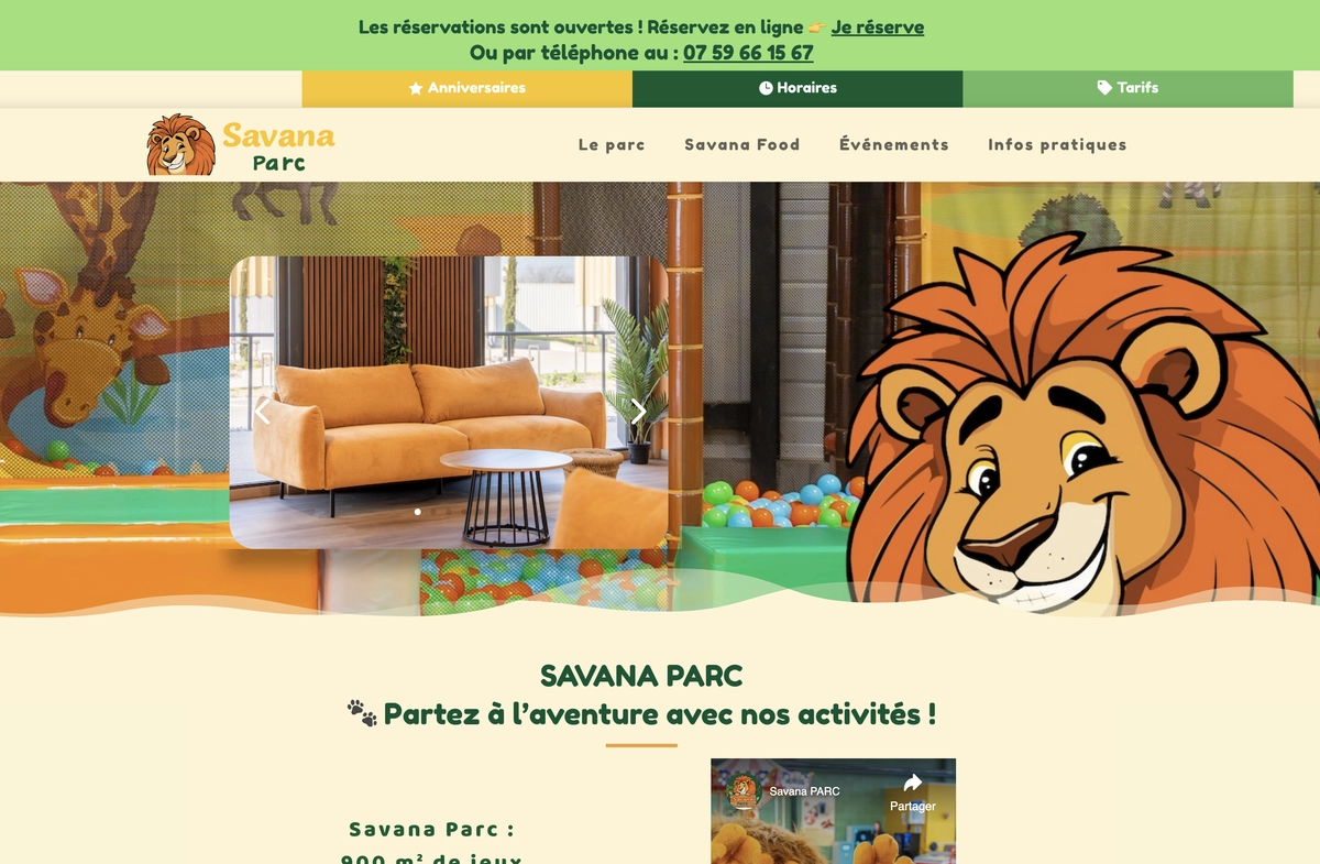 Aperçu du projet Savana Parc – Parc indoor enfants à IFS