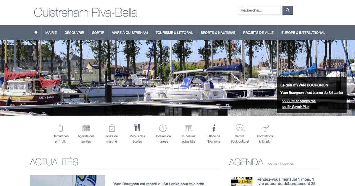 Site Office de Tourisme Ouistreham Riva-Bella – Base CDT Calvados
