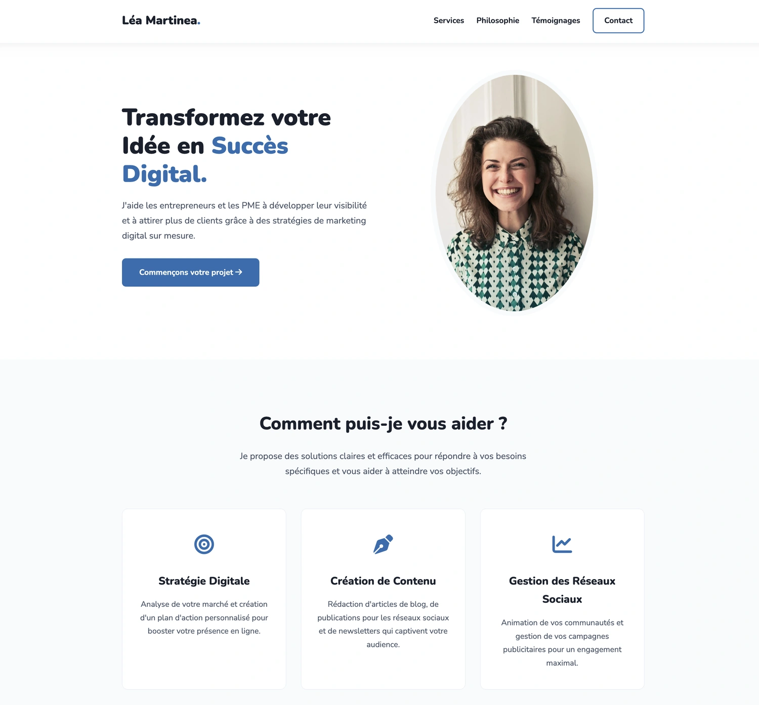 Aperçu site Auto-entrepreneur