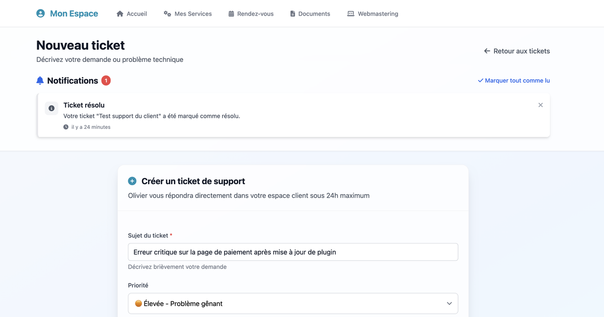 Support technique et dépannage WordPress à Caen - Intervention rapide pour site web en panne par développeur spécialisé en Normandie
